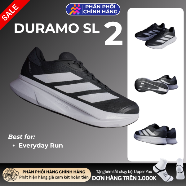  Giày Chạy Bộ Nam Adidas Duramo SL 2 - Core Black / Cloud White 