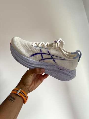  Giày Chạy Bộ Nam Asics Gel Nimbus 27 Tokyo - Cream/Edo Purple 