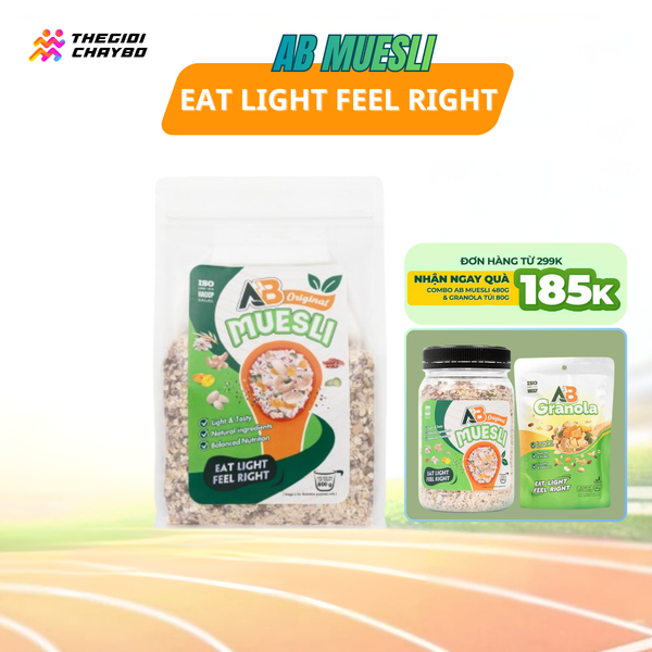  Ngũ Cốc Dinh Dưỡng AB Muesli Túi Nhựa 800g- Vị Truyền Thống 
