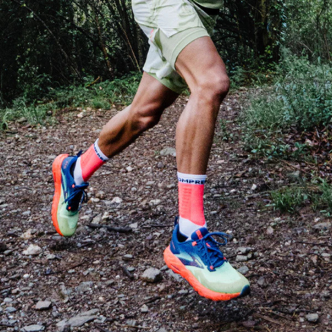  Vớ Thể Thao Compressport Ultra Trail Socks V2.0 - Woodbine/Shadown Lime 