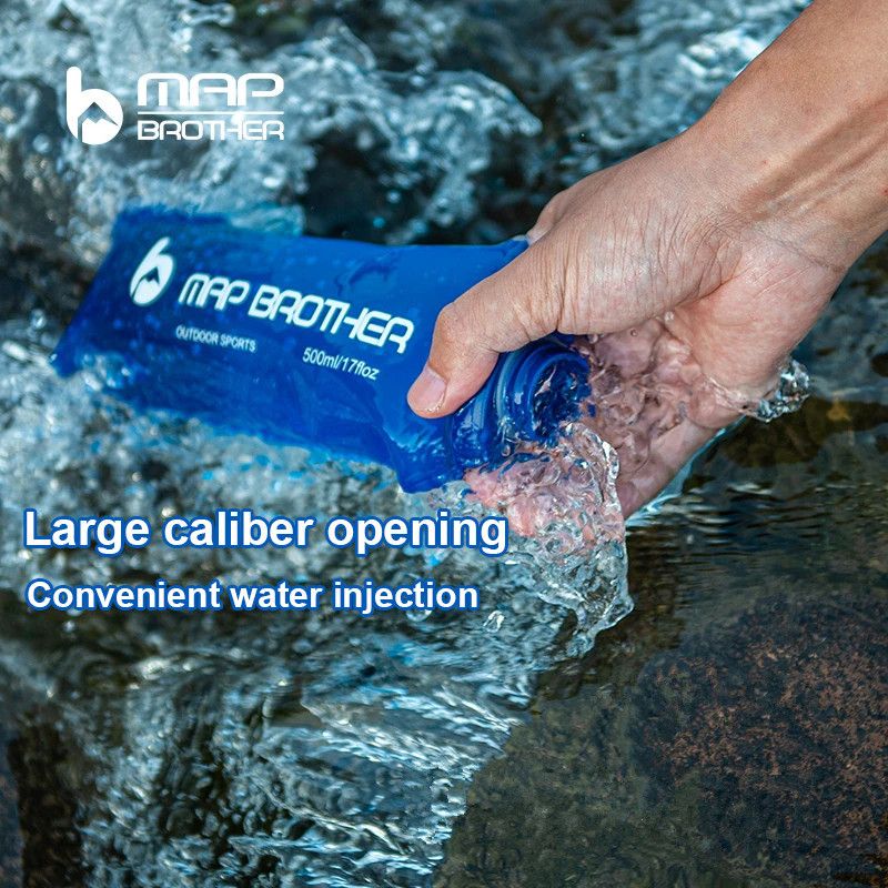  Túi Nước Mềm Map Brother S002 Dung Tích 500ml - Blue 