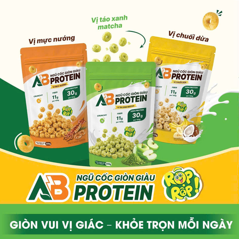  Túi Ngũ Cốc Giòn Cao Đạm AB - Vị Mực Nướng 