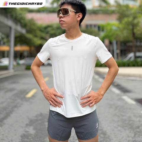  Quần Short Chạy Bộ Athlet ATQ414 Đa Năng , Có Đai Belt - Xám 