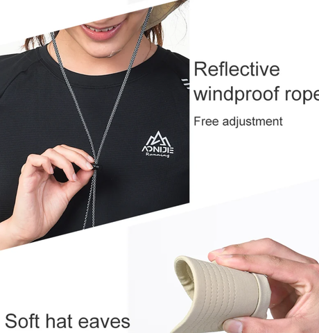  Nón Chống Nắng Unisex Aonijie E4626 Kèm Khăn Che Cổ Tháo Rời - Grey 