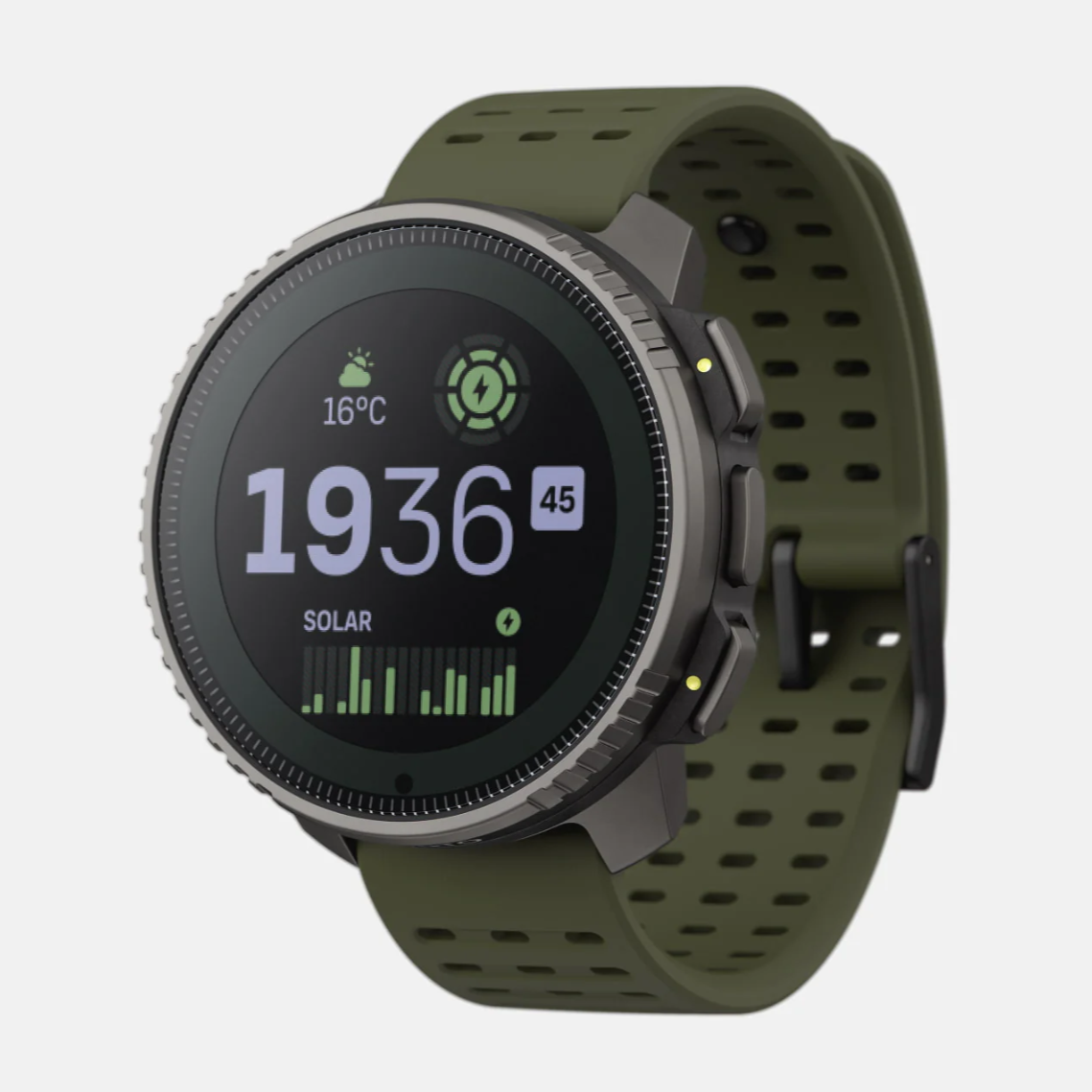  Đồng Hồ GPS Suunto Vertical Solar Viền Titanium 49mm, Dây Silicone - Forest 