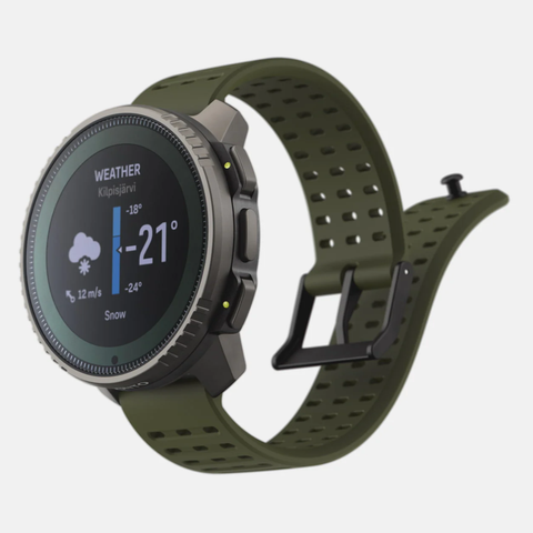  Đồng Hồ GPS Suunto Vertical Solar Viền Titanium 49mm, Dây Silicone - Forest 