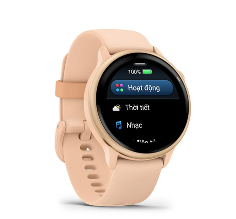  Đồng Hồ GPS Garmin Vivoactive 6 - Metallic Pink Dawn with Pink Dawn Band 