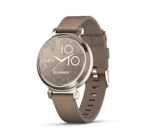  Đồng Hồ Thông Minh Garmin Lily 2 Classic - Cream Gold with Coffee Nylon Band 