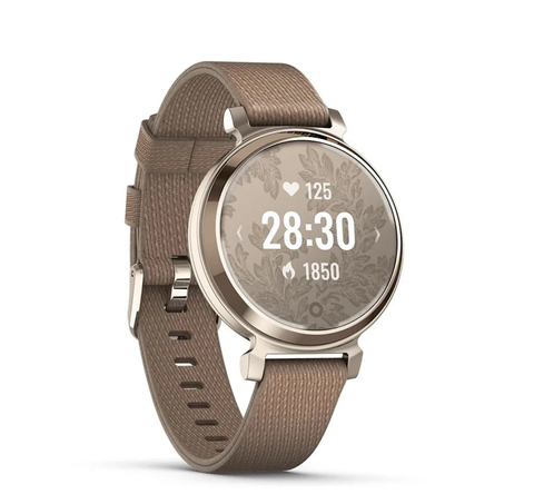  Đồng Hồ Thông Minh Garmin Lily 2 Classic - Cream Gold with Coffee Nylon Band 