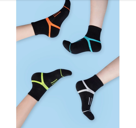  Tất/Vớ Cổ Ngắn Upper You Light Cushion SPM3003 - Đen/Trắng 