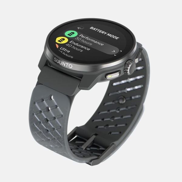  Đồng Hồ Thể Thao GPS Suunto Race S 45mm, Viền Titanium Bạc, Dây Silicone - Graphite 