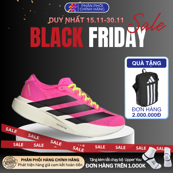  Giày Chạy Bộ Nữ ADIDAS Adizero Evo SL - Lucid Pink/ Core Black/ Ftwr White 