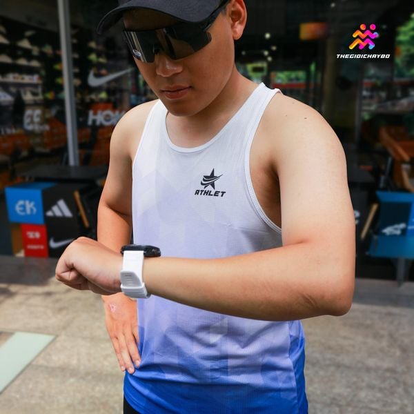  Áo Singlet Chạy Bộ Nam Athlet Nữ ATTANAM - Blue 