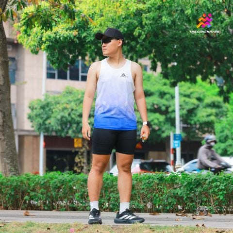  Áo Singlet Chạy Bộ Nam Athlet Nam ATTANAM - Blue 