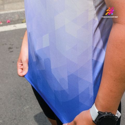  Áo Singlet Chạy Bộ Nam Athlet Nam ATTANAM - Blue 