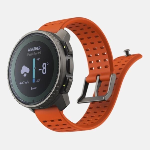  Đồng Hồ GPS Suunto Vertical Solar Viền Titanium Đen 49mm, Dây Silicone - Canyon 