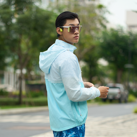  Áo Khoác Thể Thao Unisex Motive Jacket Supper Light  JKM002 - Xanh Nhạt 