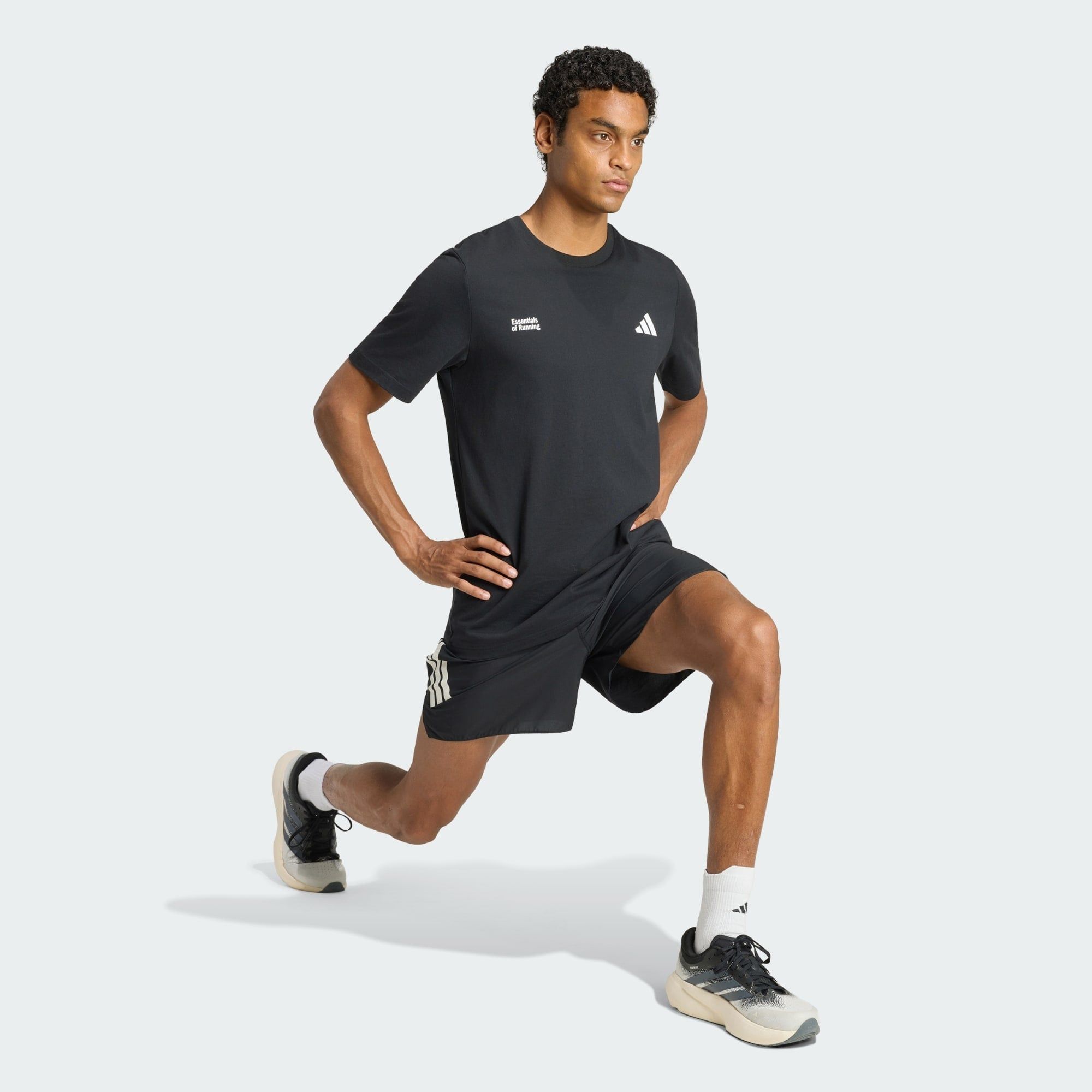  Áo Thun T-shirt Chạy Bộ Nam Adidas Run Essentials Graphic KS2502 - Black 