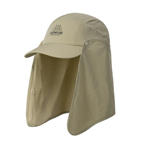  Nón Chống Nắng Unisex Aonijie E4626 Kèm Khăn Che Cổ Tháo Rời - Khaki 
