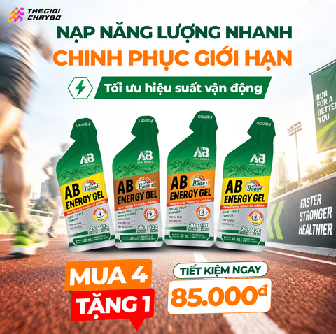  Gel Năng Lượng AB Boost - Vị Trái Cây Hỗn Hợp Có Caffeine 
