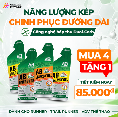  Gel Năng Lượng AB Boost - Vị Trái Cây Hỗn Hợp Có Caffeine 