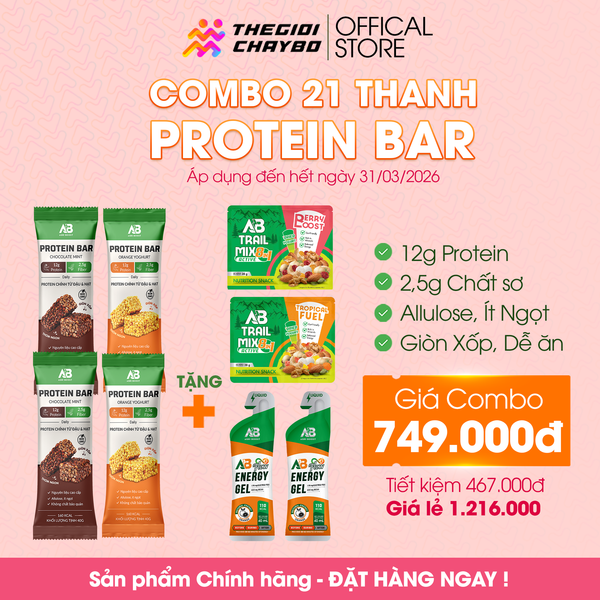  Combo 21 Thanh AB Protein Bar Giá Ưu Đãi 