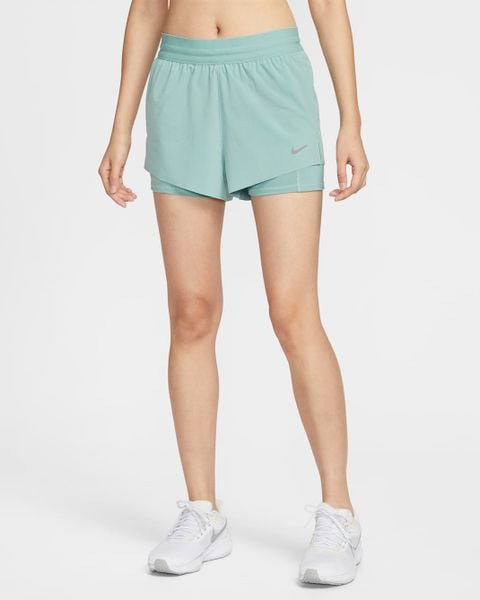  Quần Chạy Bộ Nữ Nike Swift Dri-FIT Mid-Rise 2-in-1 Có Lót Trong - Cannon 