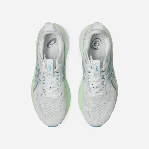  Giày Chạy Bộ Nam Asics Gel Kayano 33 - White/Energy Aqua 