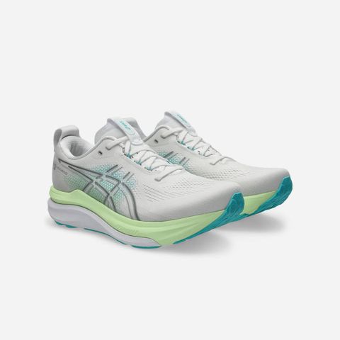  Giày Chạy Bộ Nam Asics Gel Kayano 33 - White/Energy Aqua 