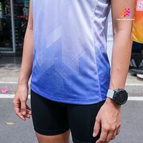  Áo Singlet Chạy Bộ Nữ Athlet Nữ ATTANU- Blue 