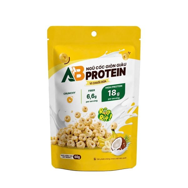  Túi Ngũ Cốc Giòn Cao Đạm AB - Vị Chuối Dừa 