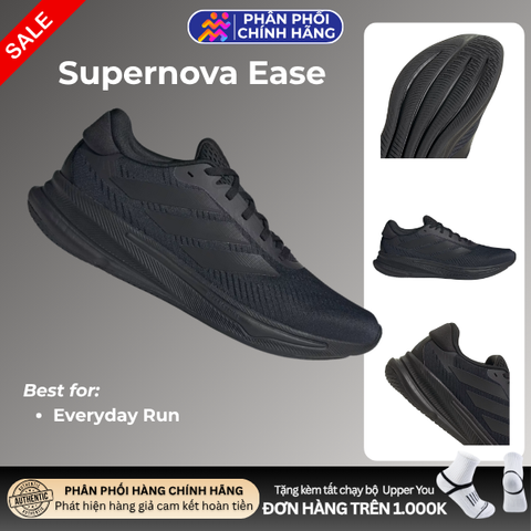  Giày Chạy Bộ Nam Adidas Supernova Ease - Core Black / Carbon 