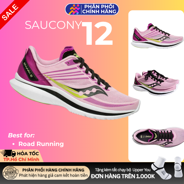  Giày Chạy Bộ Nữ SAUCONY Kinvara 12 - Fairytale/Razzle 