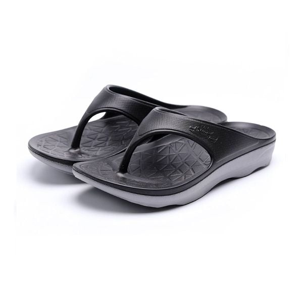  Dép Phục Hồi YSandal Double Q Cushion - Black 