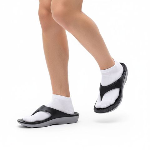  Dép Phục Hồi Y Sandal Double Q Cushion - Black 