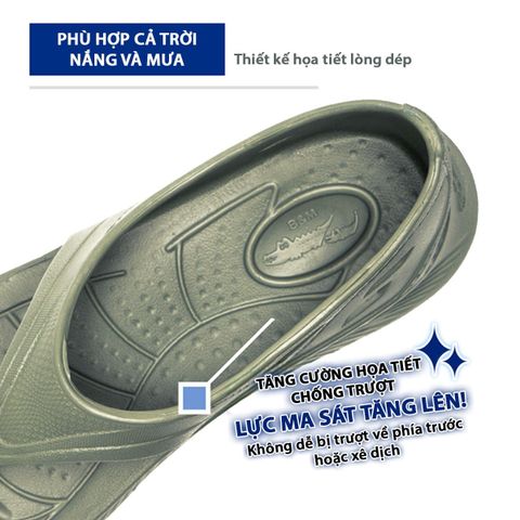  Dép Chạy Bộ Y Sandal Có Quai Hậu - Black 