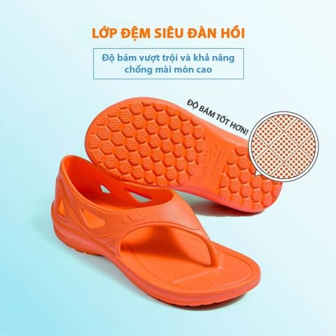  Dép Chạy Bộ YSandal Có Quai Hậu - Orange 
