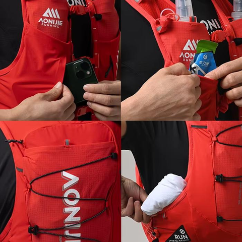  Vest Nước Chạy Bộ Aonijie C9116 Trail Running 10L - Cam 