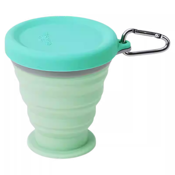  Cốc Du Lịch Gấp Gọn Silicon Msquare - Xanh Mint 