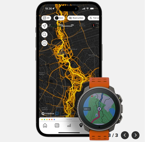  Đồng Hồ GPS Suunto Vertical Solar Viền Thép Đen 49mm, Dây Silicone - Canyon 