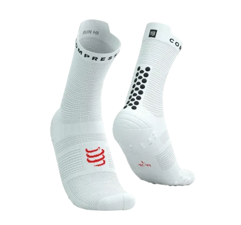  Vớ Thể Thao Compressport Pro Racing Socks v4.0 Run High - White/Black 