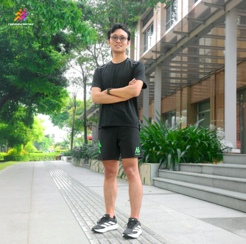  Quần Short Chạy Bộ Nữ T8-AB Nutrition Custom Sherpa - Green Logo 