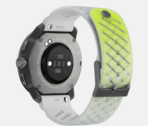  Đồng Hồ Thể Thao GPS Suunto Race 49mm, Viền Titanium Bạc, Dây Silicone - Canary 