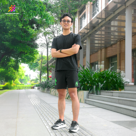  Quần Short Chạy Bộ Nam T8-AB Nutrition Custom Sherpa - Green Logo 