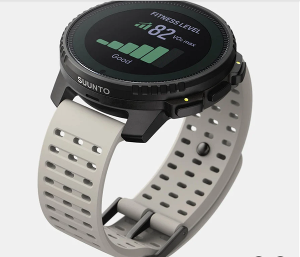 Đồng Hồ GPS Suunto Vertical Solar Viền Thép Đen 49mm, Dây Silicone - Sand