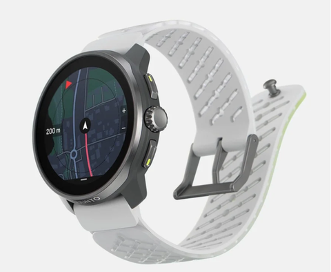  Đồng Hồ Thể Thao GPS Suunto Race 49mm, Viền Titanium Bạc, Dây Silicone - Canary 