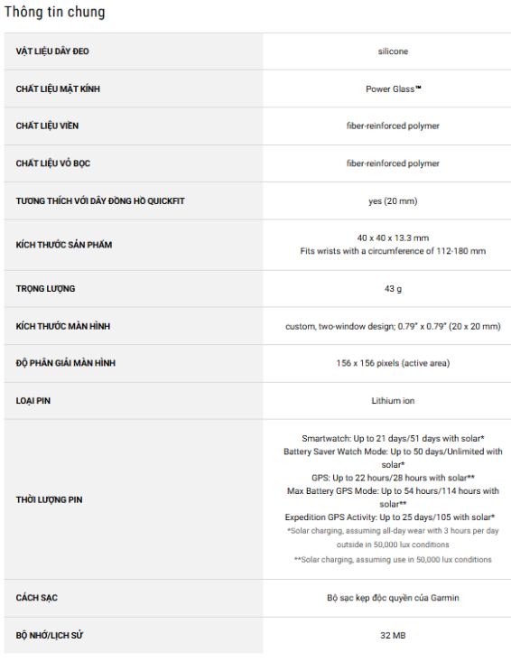  Đồng hồ thông minh Garmin Instinct 2S Solar 40mm - Graphite 