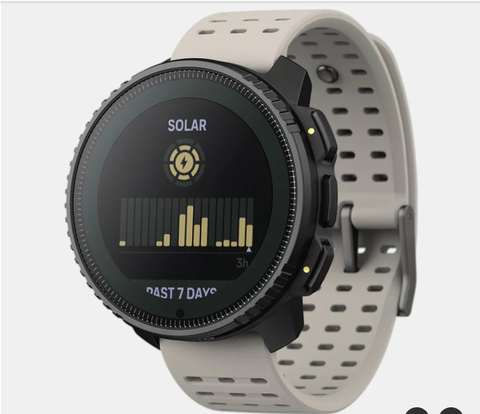  Đồng Hồ GPS Suunto Vertical Solar Viền Thép Đen 49mm, Dây Silicone - Sand 