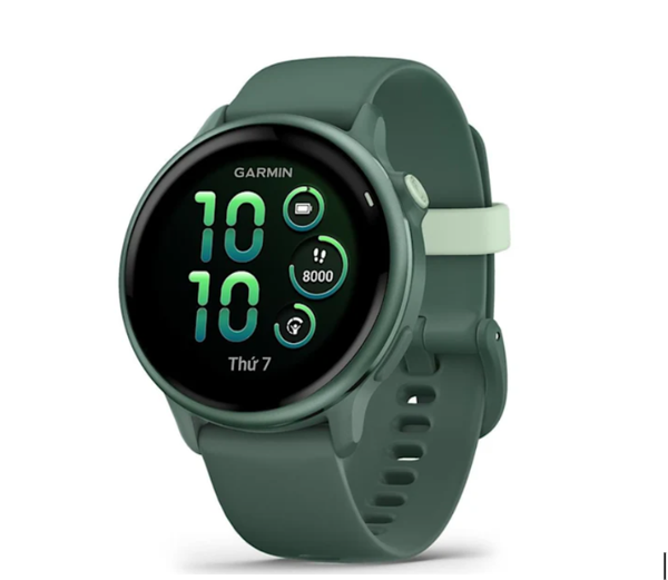 Đồng Hồ Thông Minh GPS Garmin vivoactive 6 – Metallic Jasper Green with Jasper Green Band