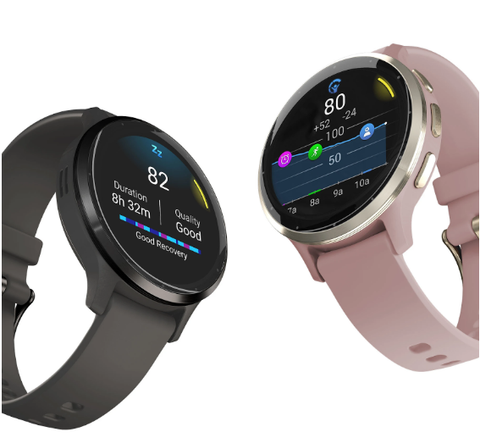  Đồng Hồ GPS Garmin Venu 3S - Steel Bezel with Dust Rose Case & Silicone Band 